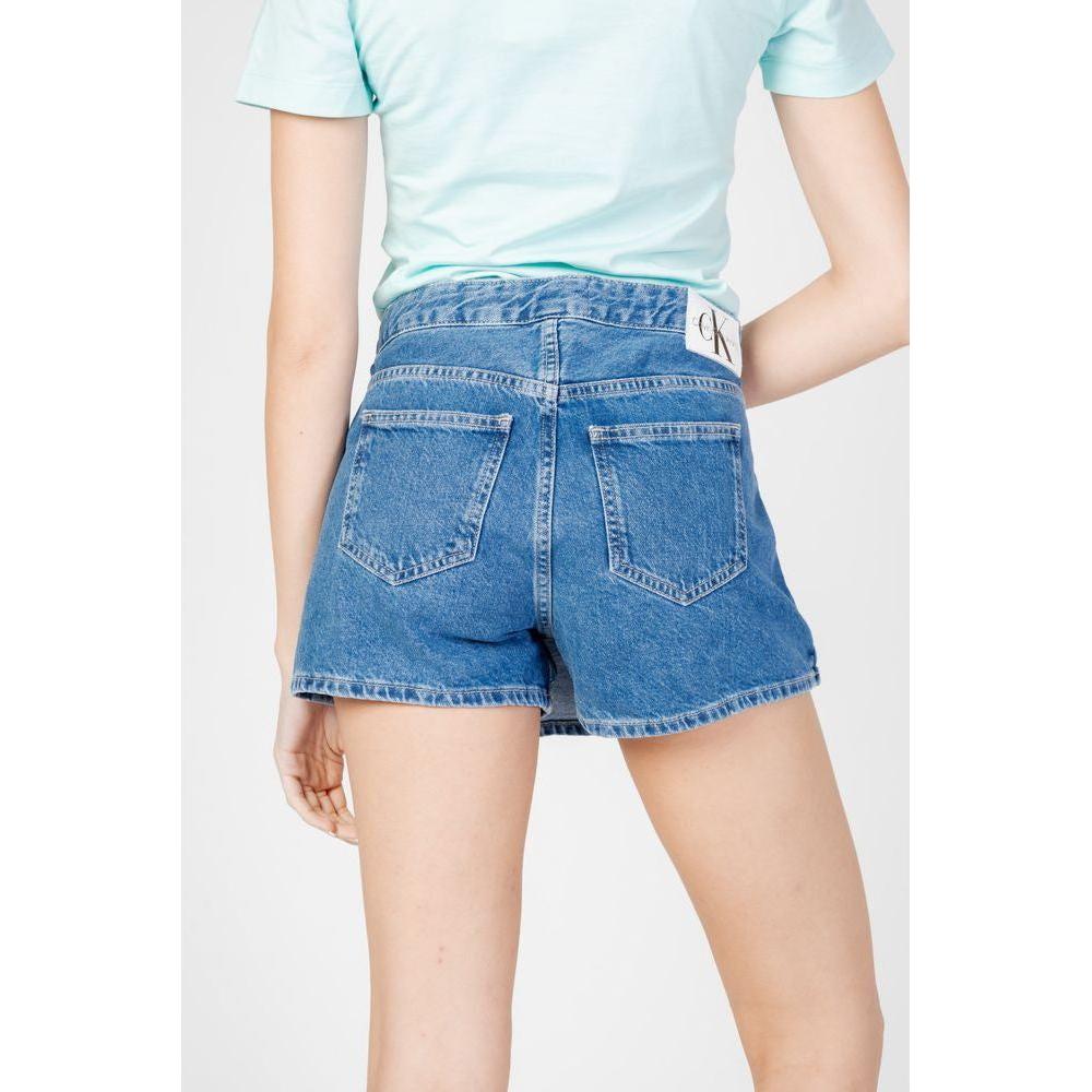 Calvin Klein Jeans Blue Cotton Short Calvin Klein Jeans Light Gray