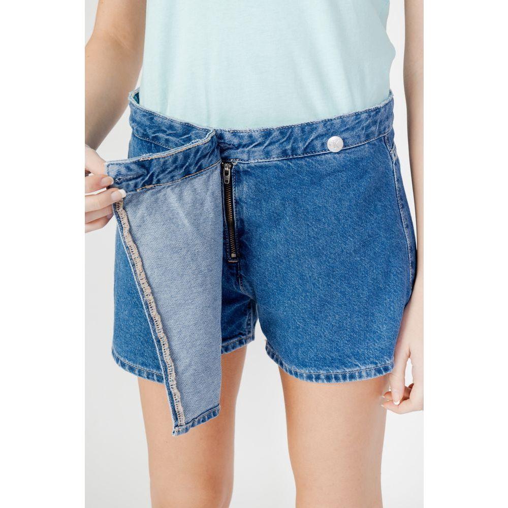 Calvin Klein Jeans Blue Cotton Short Calvin Klein Jeans Dark Slate Blue