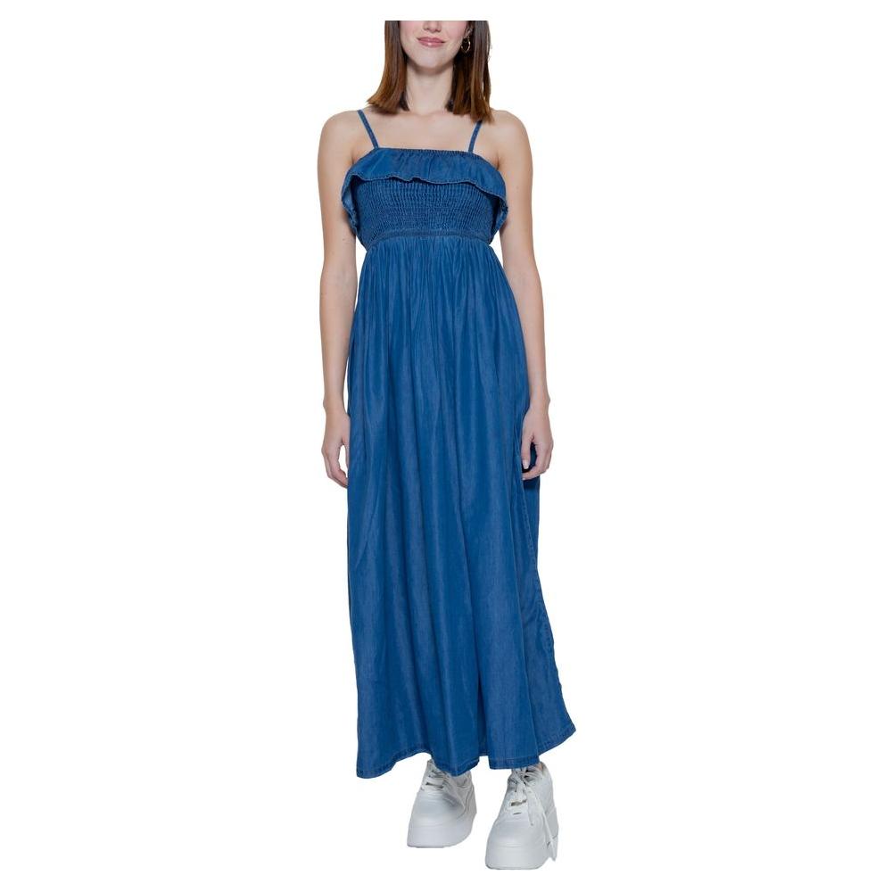 Only Blue Cotton Dress Only Midnight Blue