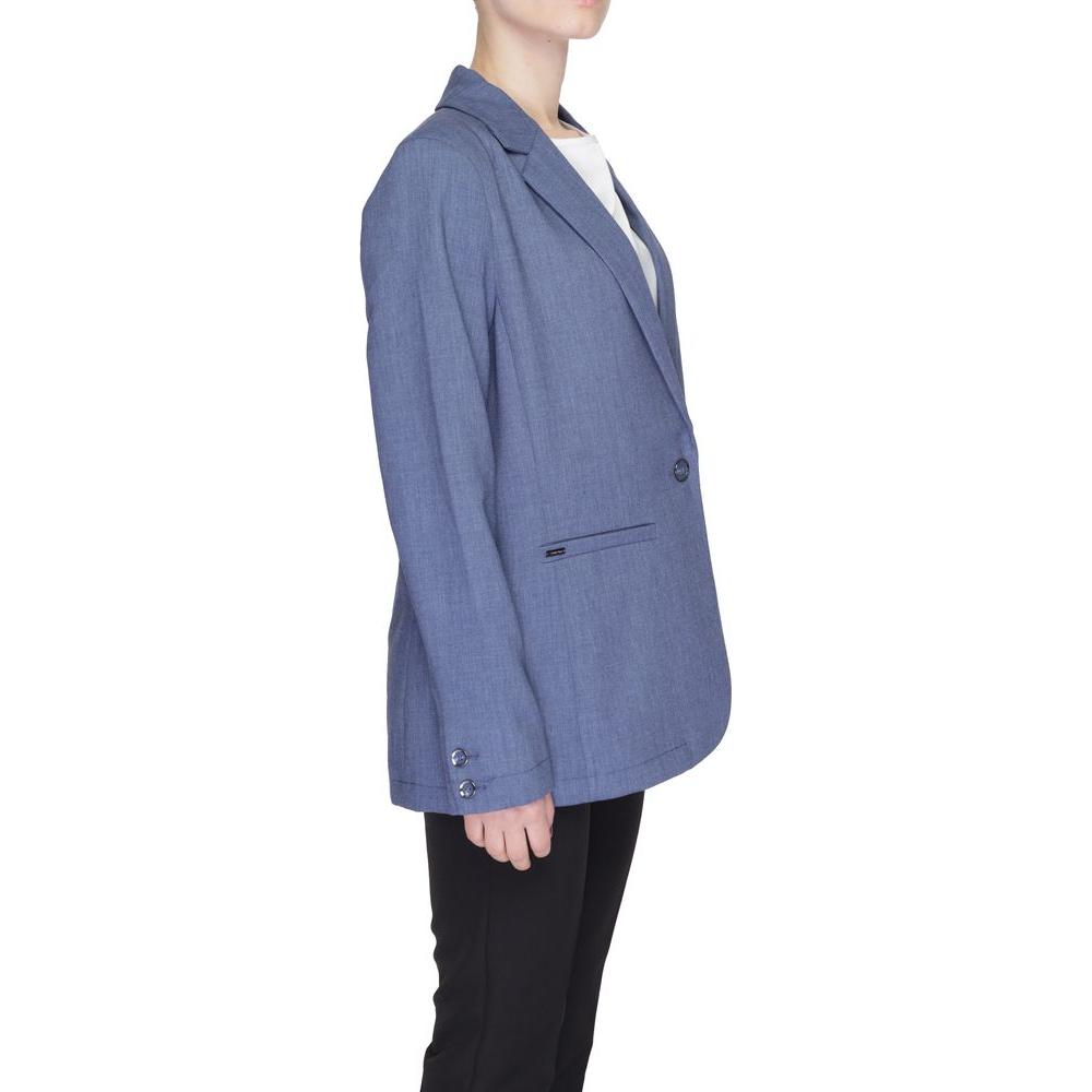 Street One Blue Polyester Suits & Blazer Street One Slate Gray