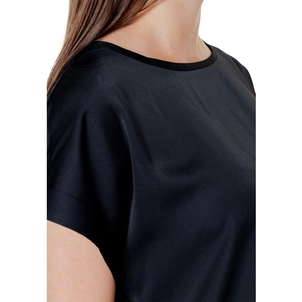 Vila Clothes Black Cotton Tops & T-Shirt Vila Clothes Tan