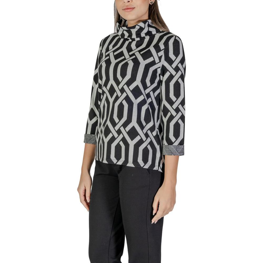 Street One Black Polyester Sweater Street One Dark Gray