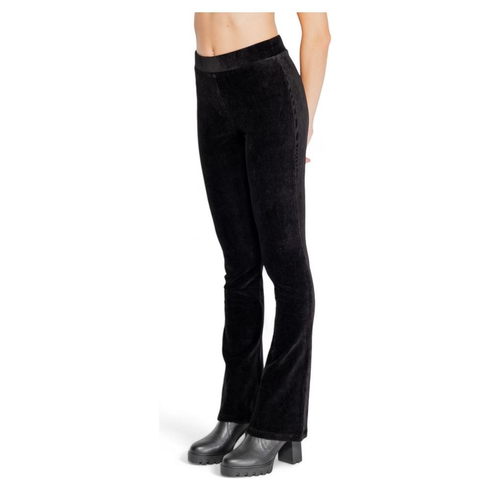 Street One Black Cotton Jeans & Pant Street One Wheat