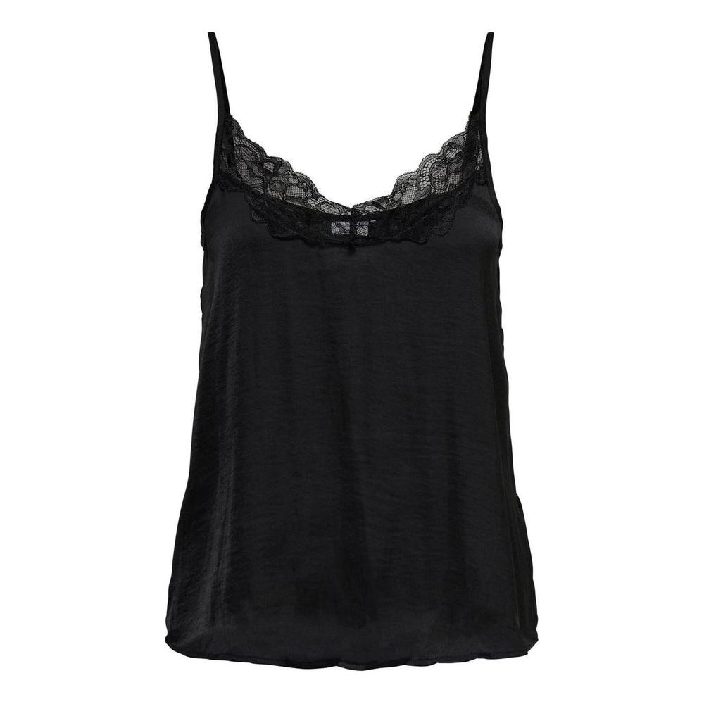 Jacqueline De Yong Black Polyester Tops & T-Shirt Jacqueline De Yong Black