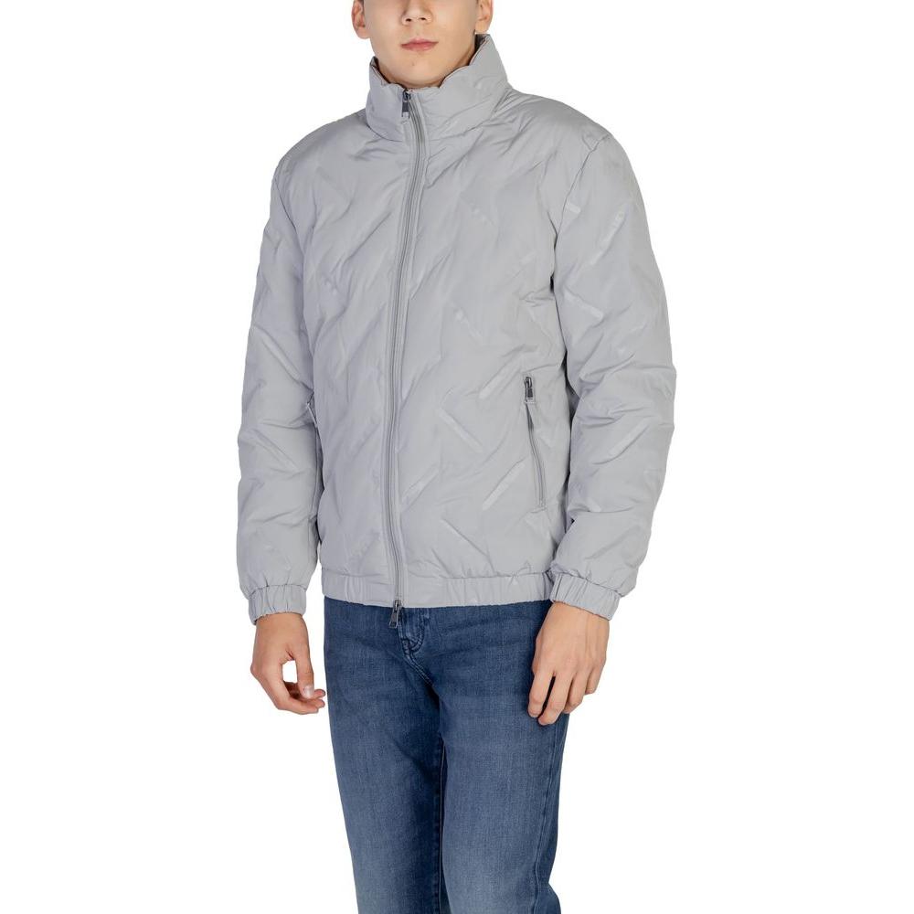 Men's Antony Morato gray polyester jacket fall winter collection front view