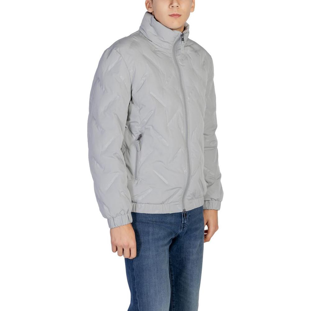 Antony Morato Gray Polyester Jacket for Men, Fall/Winter Collection, 100% Polyester, Stylish and Comfortable Design.