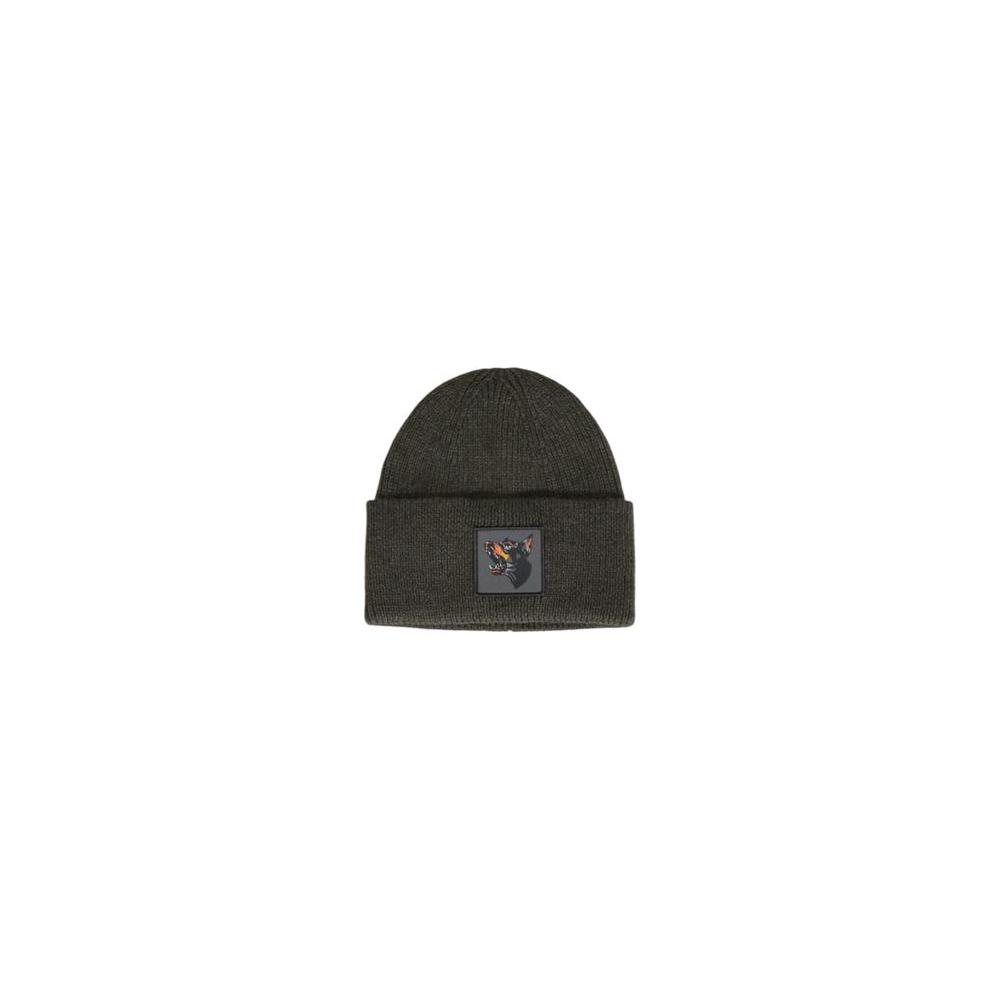 Antony Morato green wool hat for men, fall/winter collection, 50% wool and 50% polyamide blend, stylish and warm accessory.