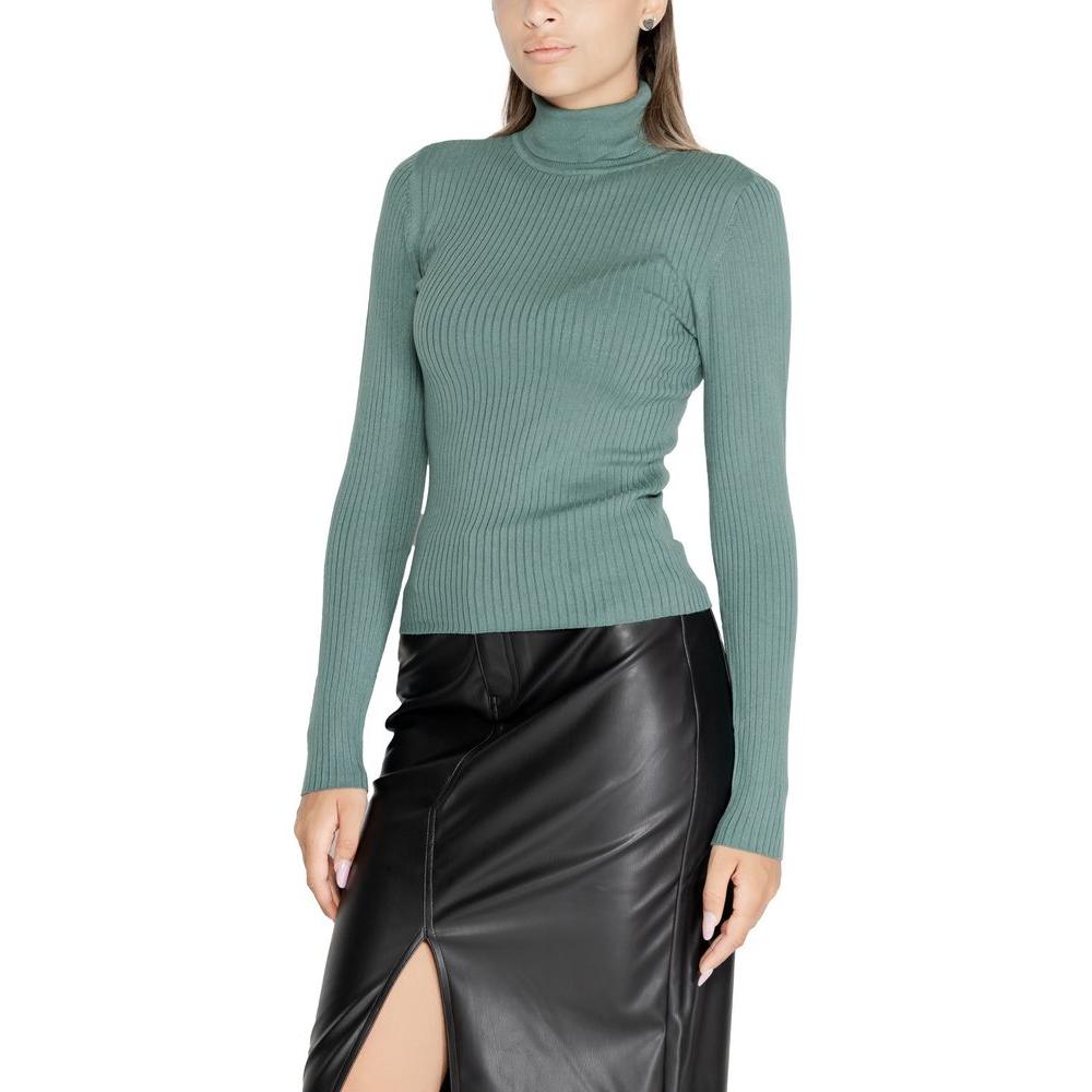 Jacqueline De Yong Turquoise Viscose Tops & T-Shirt Jacqueline De Yong Slate Gray