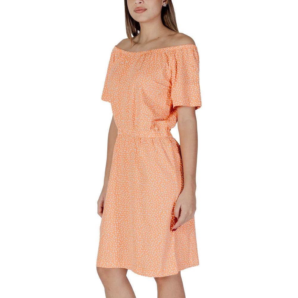B.Young Orange Cotton Dress B.Young Tan
