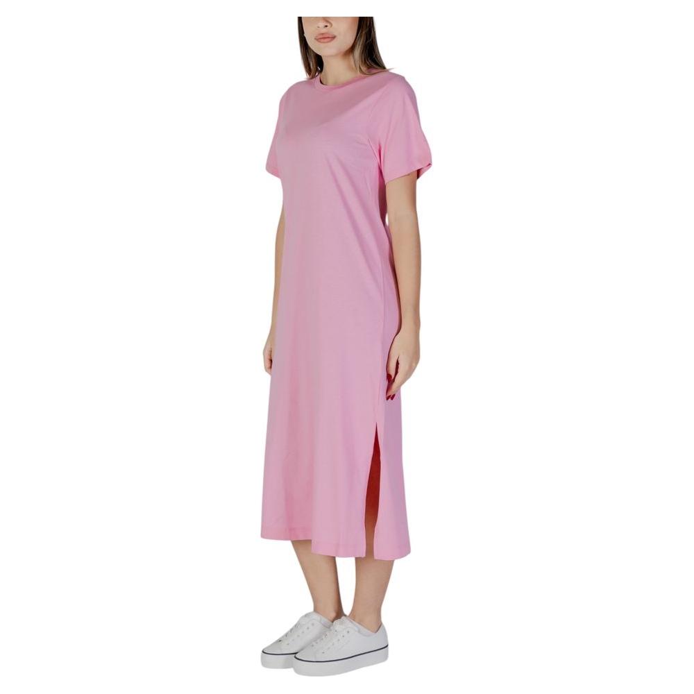 B.Young multicolor cotton dress for women, part of the spring/summer collection, featuring a stylish ankle-length design.