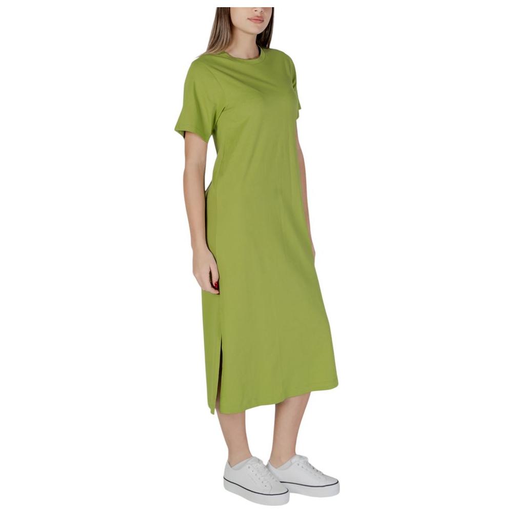 B.Young Green Cotton Dress B.Young Dark Khaki
