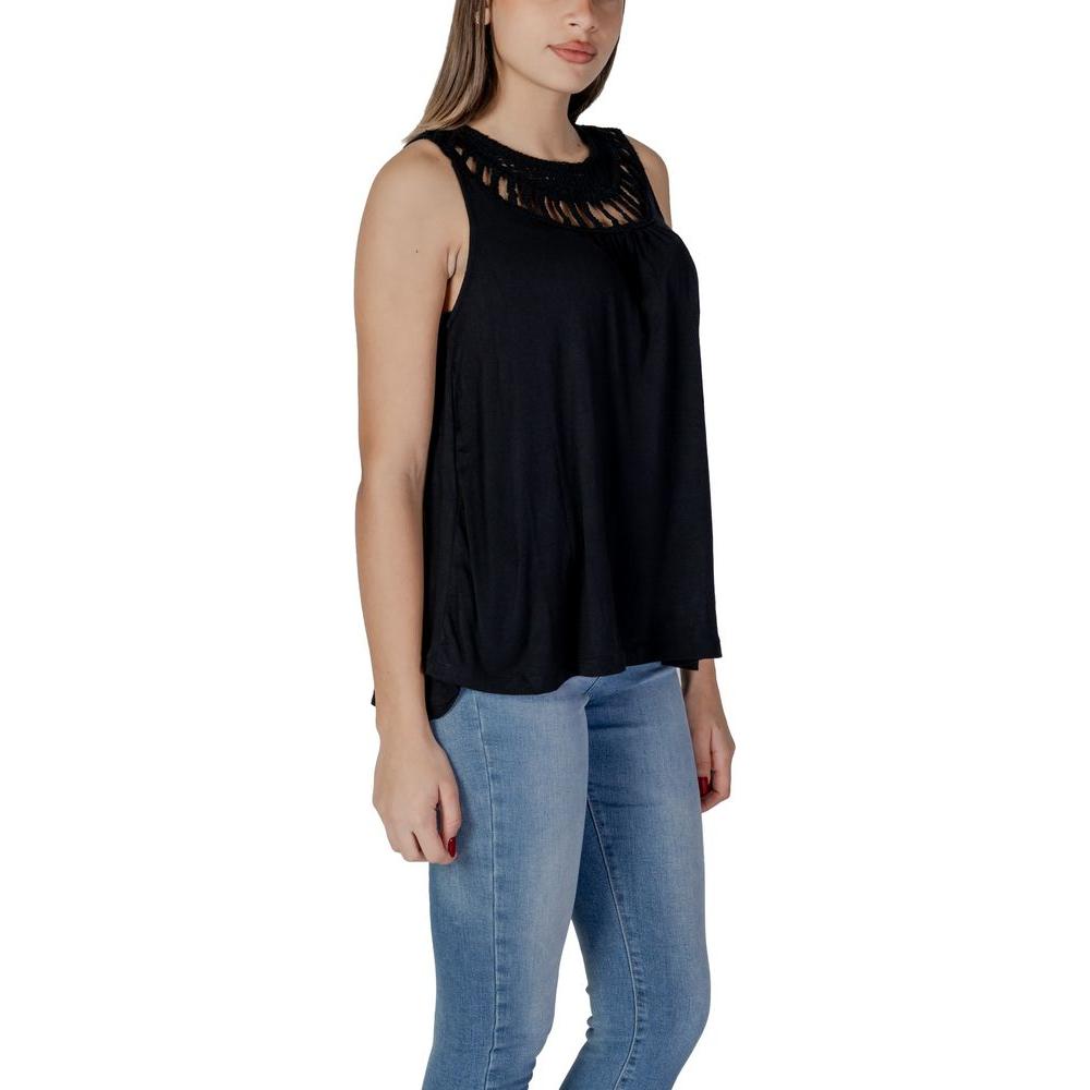 B.Young Black Viscose Tops & T-Shirt B.Young Rosy Brown