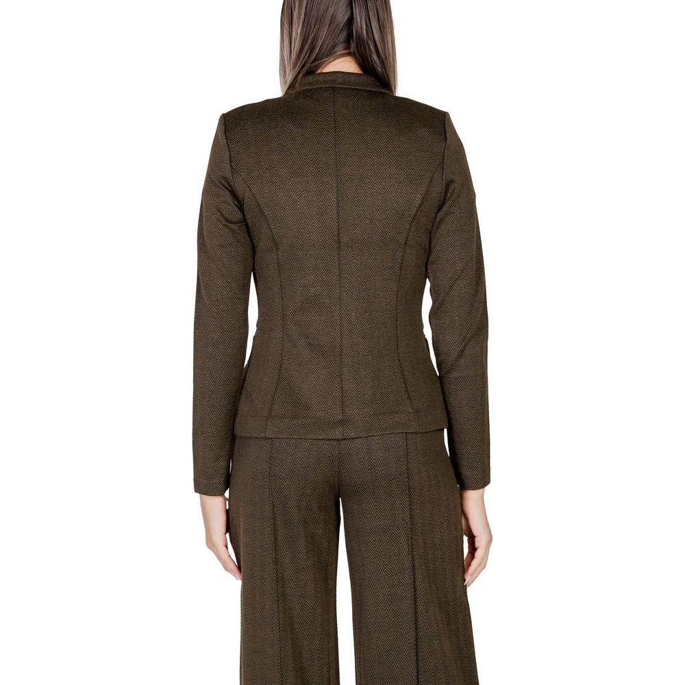 ICHI Green Polyester Suits & Blazer ICHI Dark Slate Gray