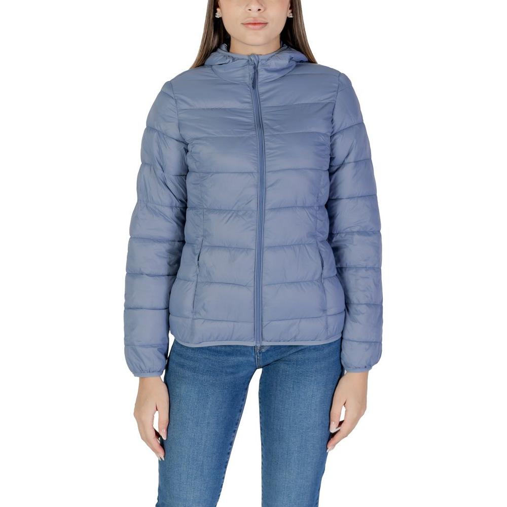 B.Young Blue Nylon Jackets & Coat B.Young Slate Gray