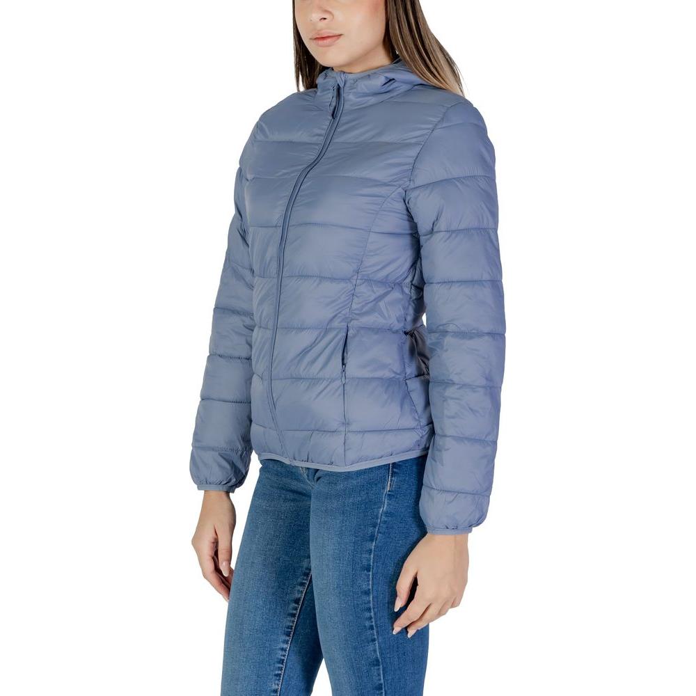 B.Young Blue Nylon Jackets & Coat B.Young Slate Gray