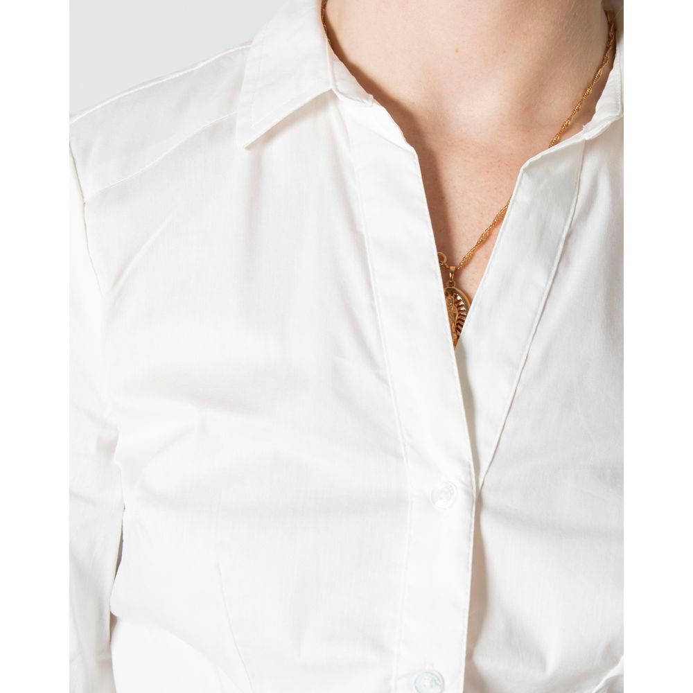 Vero Moda Cream Cotton Tops & T-Shirt Vero Moda Beige