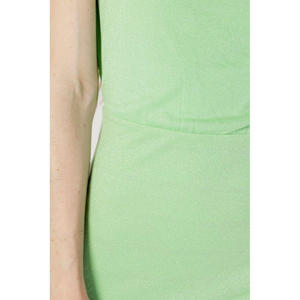 Only Turquoise Metal Dress Only Gray