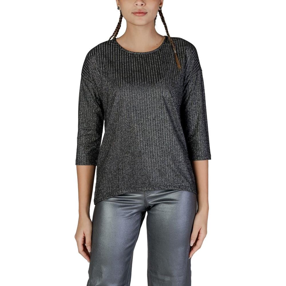 Vero Moda Bicolor Recycled Polyester Tops & T-Shirt Vero Moda Dark Slate Gray