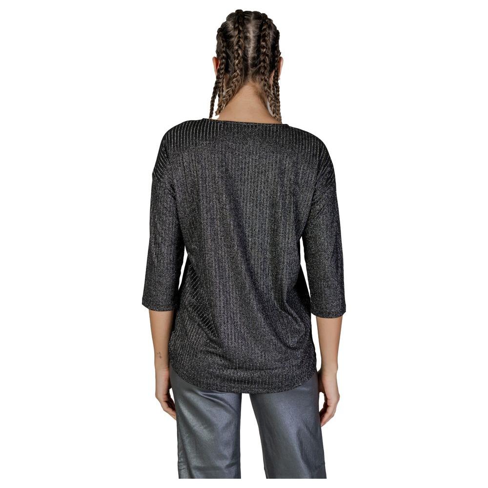 Vero Moda Bicolor Recycled Polyester Tops & T-Shirt Vero Moda Dark Slate Gray