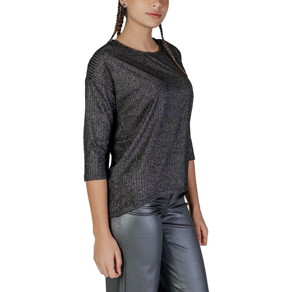 Vero Moda Bicolor Recycled Polyester Tops & T-Shirt Vero Moda Dark Slate Gray