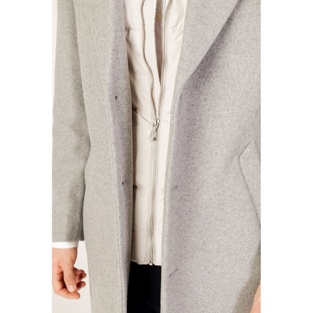 Antony Morato gray polyester jacket for men, ideal for autumn and winter, featuring a mix of wool and synthetic fibers.