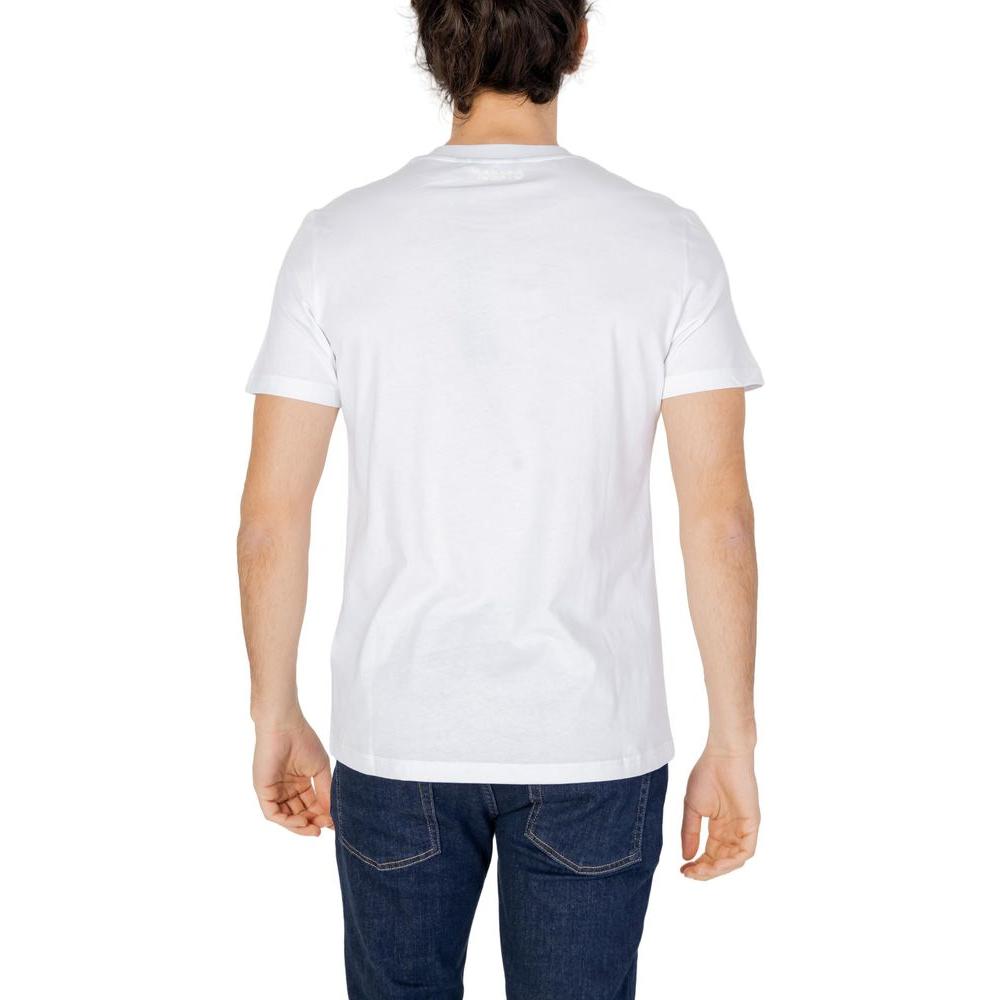 Antony Morato White Cotton T-Shirt Antony Morato Dark Slate Gray