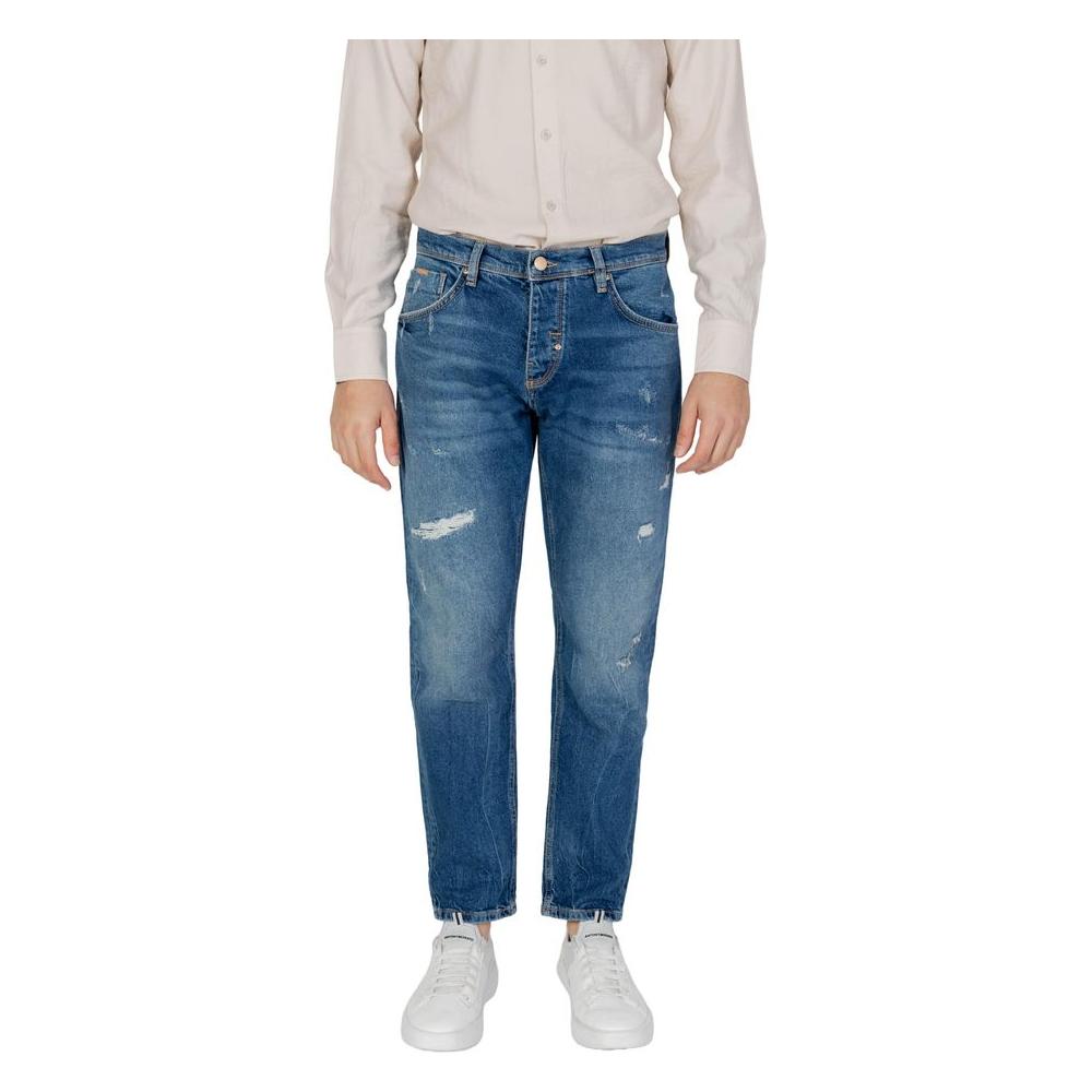 Antony Morato Blue Cotton Jeans & Pant Antony Morato Light Gray