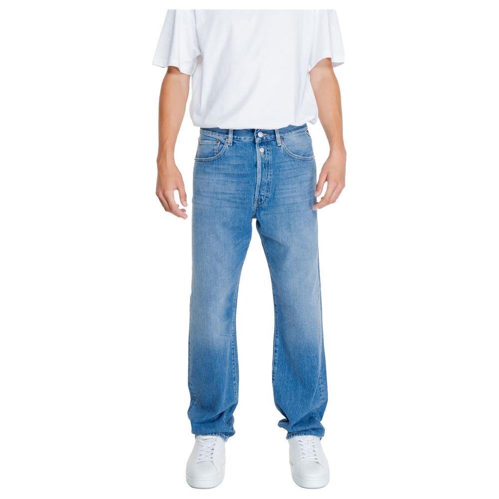 Replay Blue Cotton Relaxed Fit Jean RE-14826200176-W32 | L32