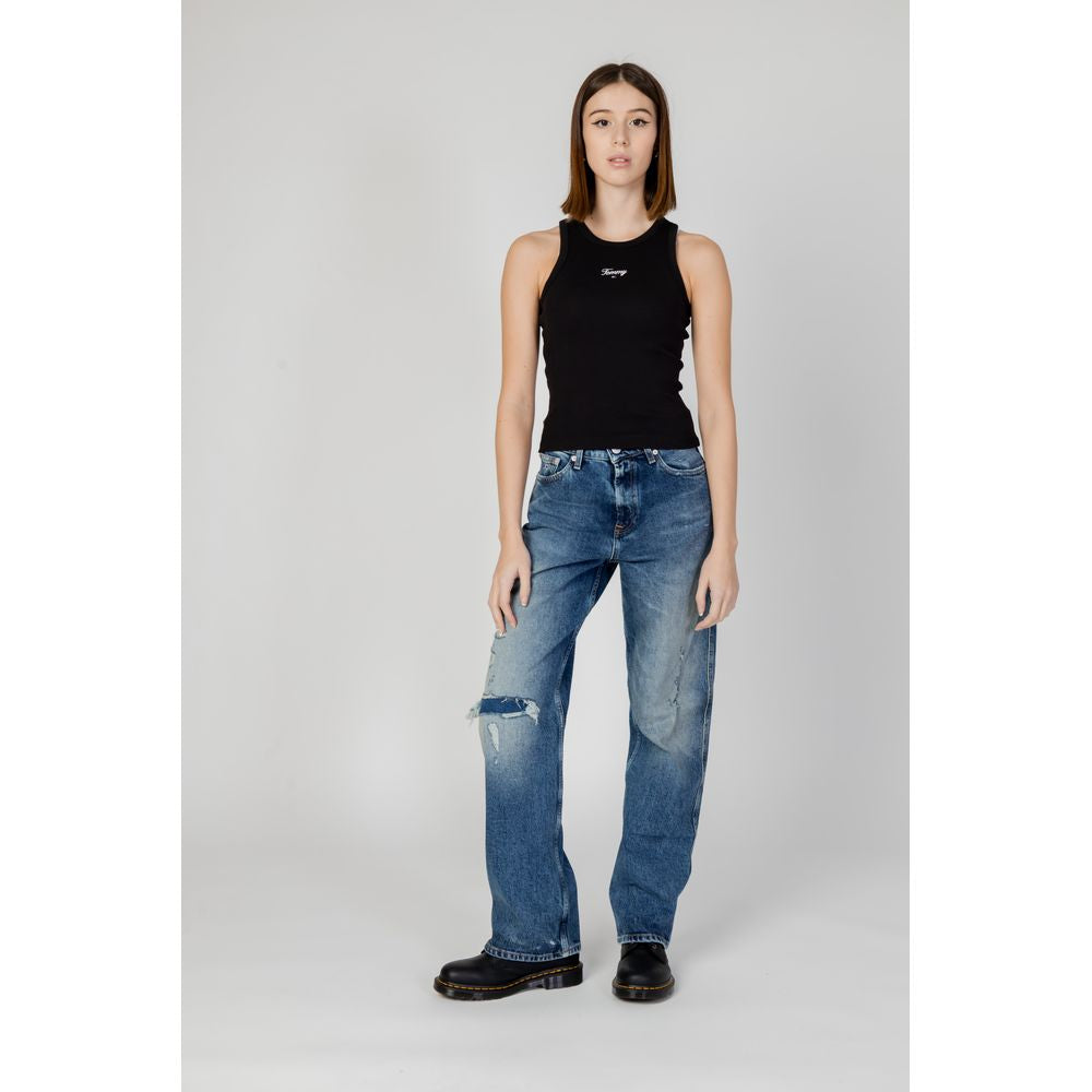 Tommy Hilfiger Jeans Blue Recycled Cotton Jeans & Pant Tommy Hilfiger Jeans Light Gray