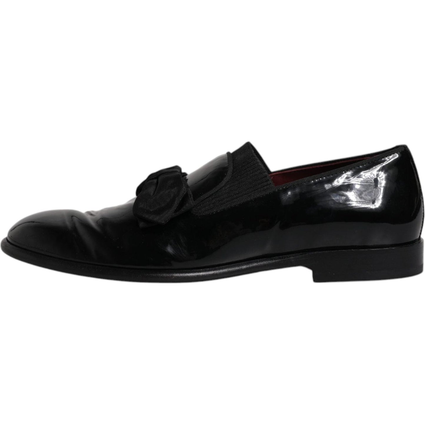 Dolce & Gabbana Black Leather Loafers Men Formal Dress Shoes Dolce & Gabbana Black