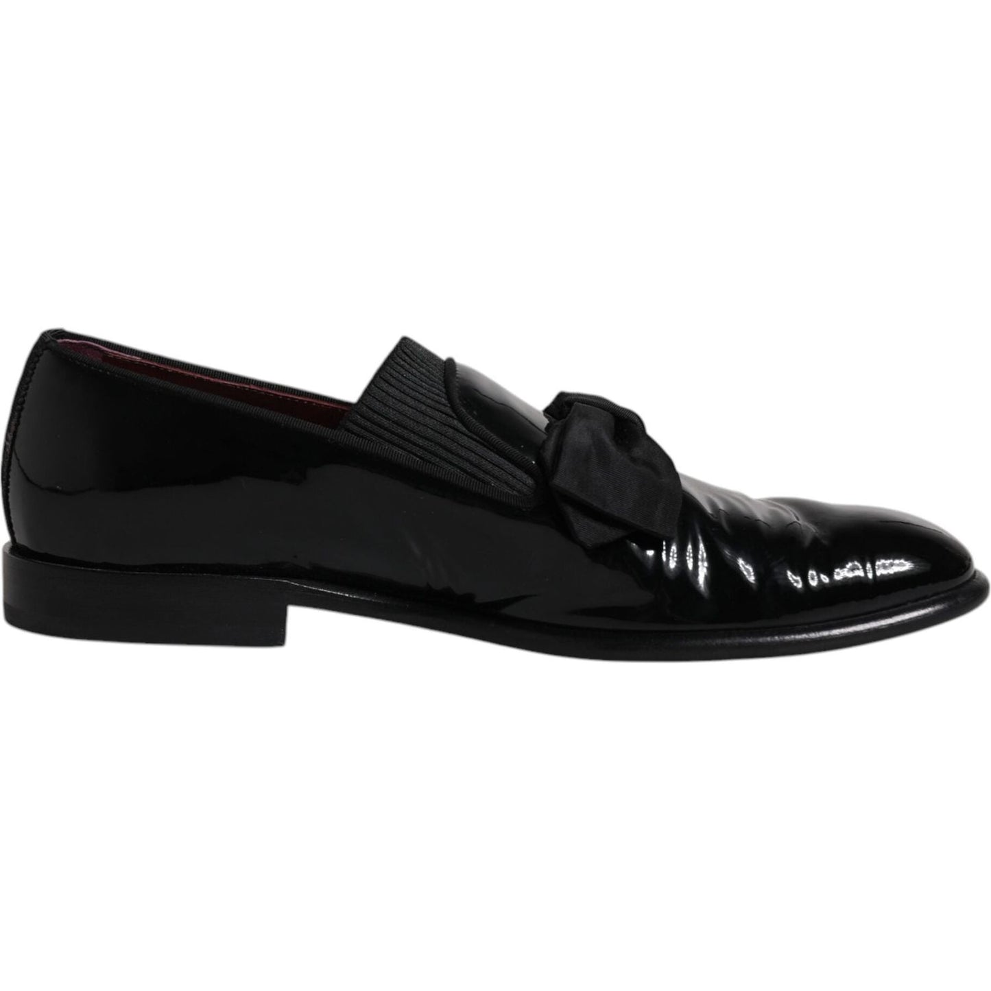 Dolce & Gabbana Black Leather Loafers Men Formal Dress Shoes Dolce & Gabbana Black