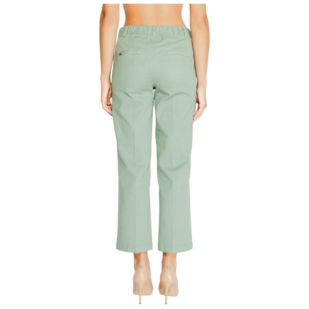 Street One Turquoise Cotton Jeans & Pant Street One Gray