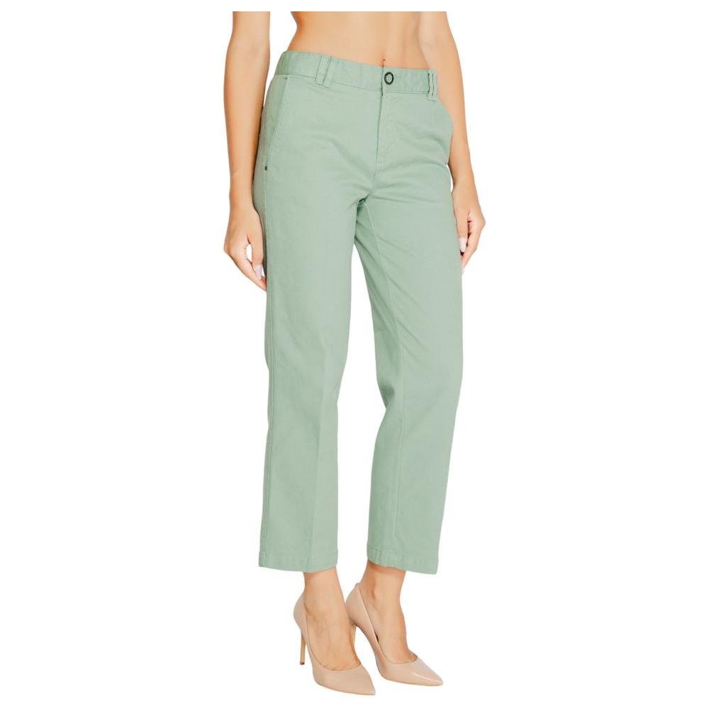 Street One Turquoise Cotton Jeans & Pant Street One Gray