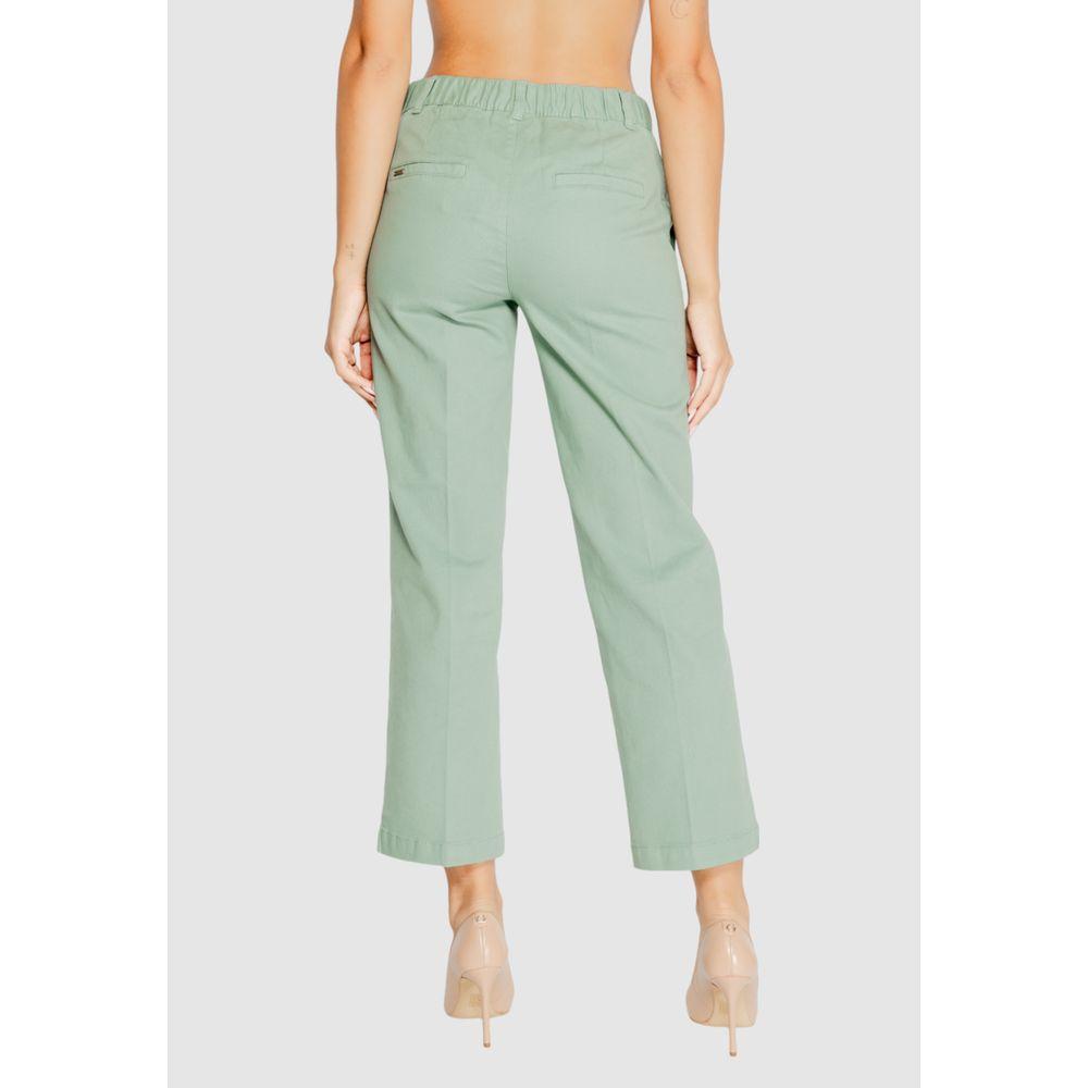 Street One Turquoise Cotton Jeans & Pant Street One Light Gray