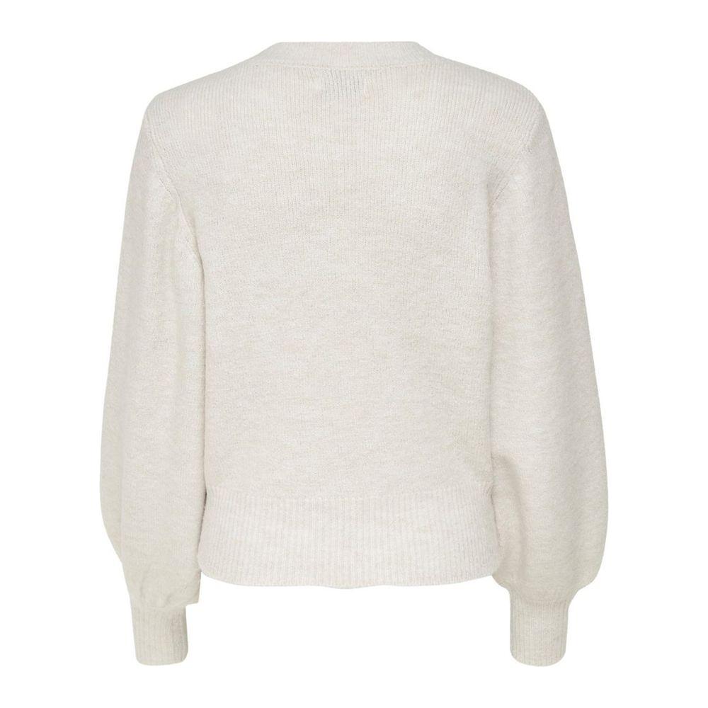 Only Cream Polyester Sweater Only Light Gray