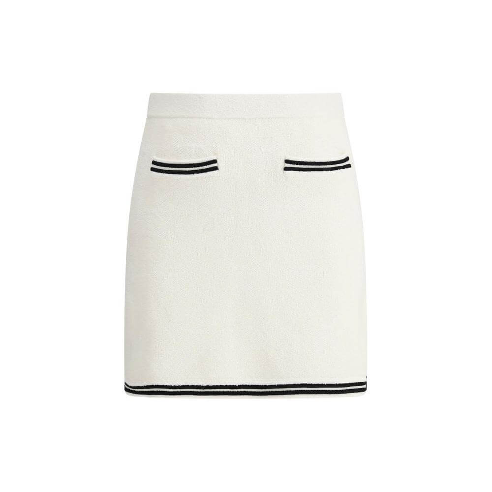 Self-Portrait Midi Skirt Self-Portrait Antique White