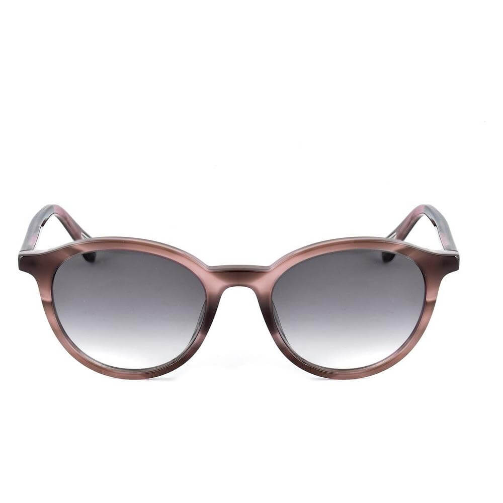 Zadig & Voltaire brown acetate sunglasses with grey gradient lenses, model SZV282-5006YS, featuring 50/19/140 mm dimensions.