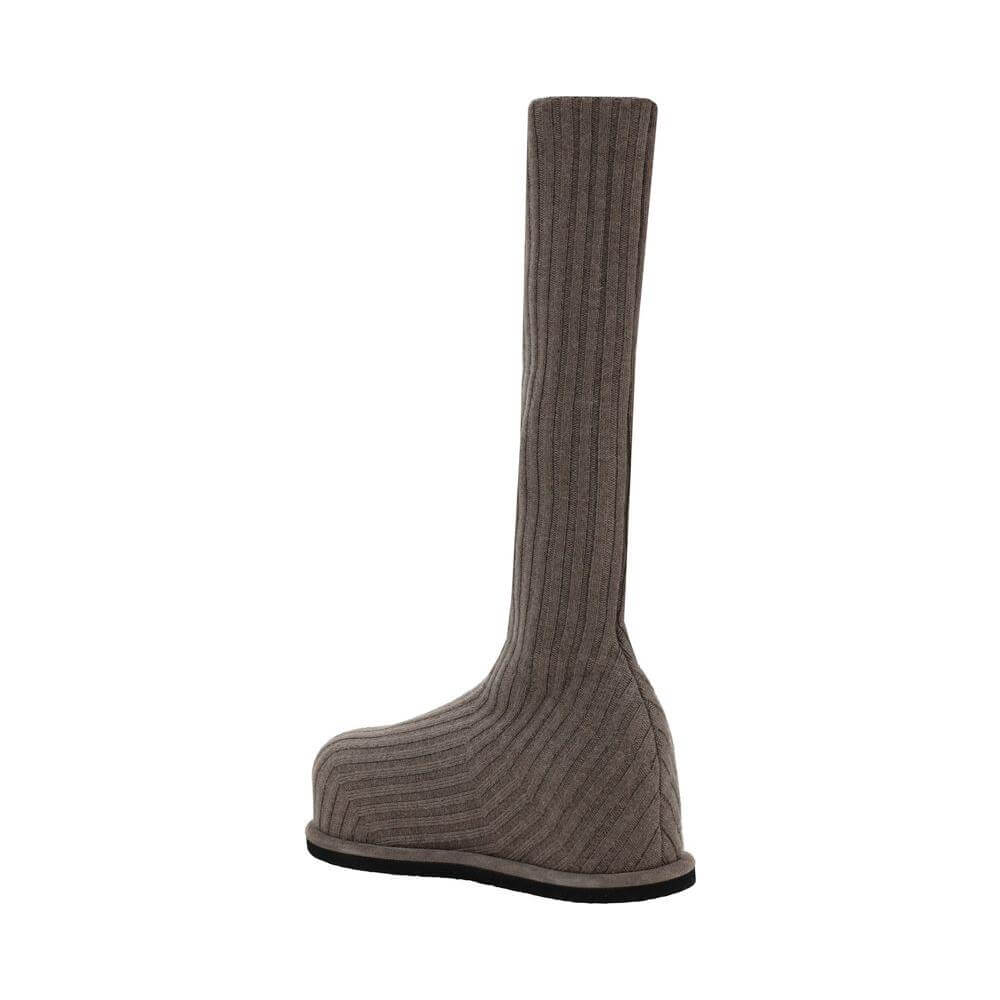 Amina Muaddi Veneda Boots Amina Muaddi Dark Olive Green