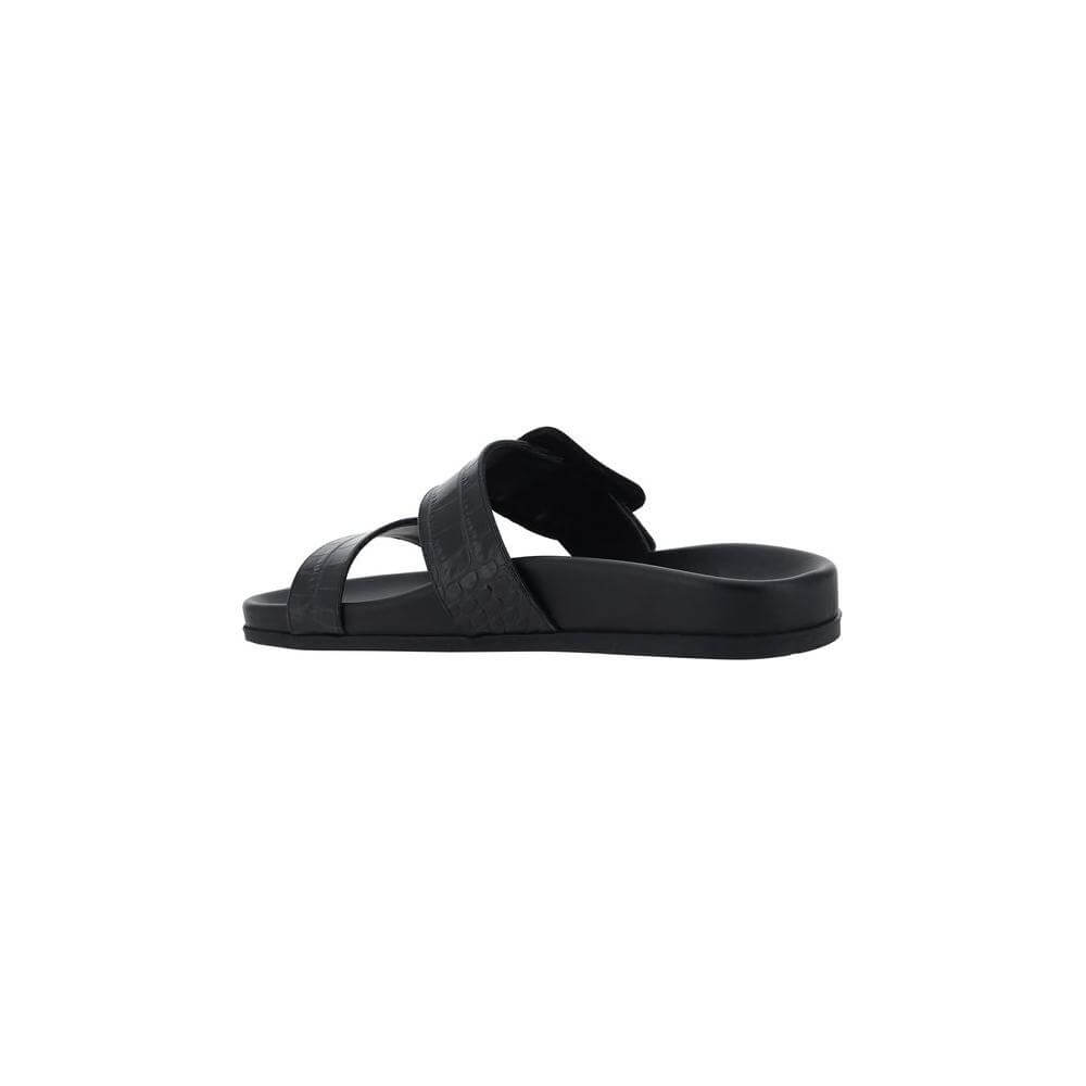 Manolo Blahnik Mayfu Sandals Manolo Blahnik Dark Slate Gray