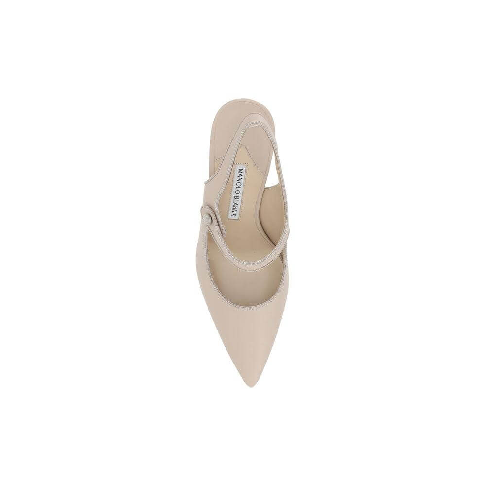 Manolo Blahnik Camparisli Pumps Manolo Blahnik Tan