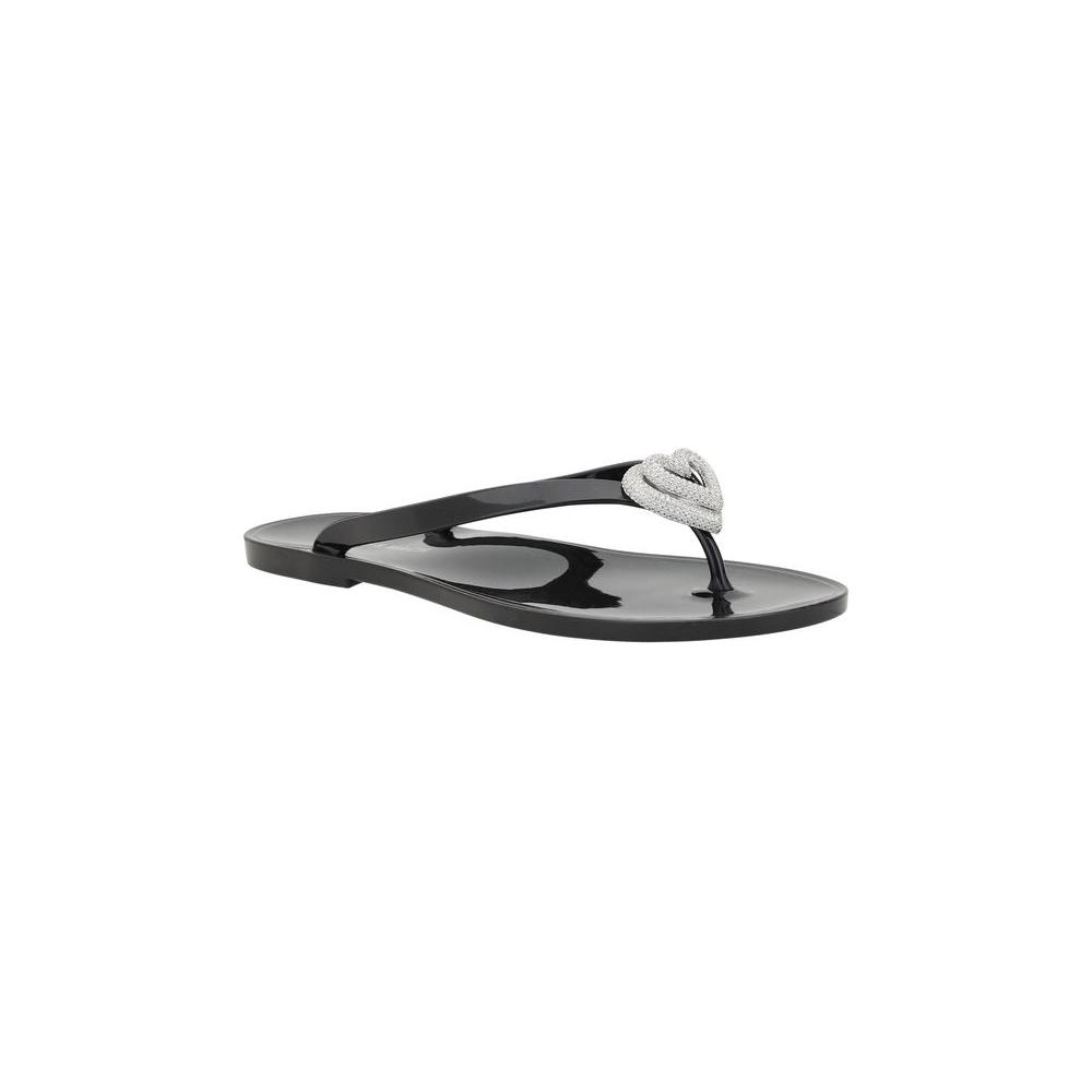 MACH & MACH Flip-flop Sandals with double heart MACH & MACH Dark Slate Gray