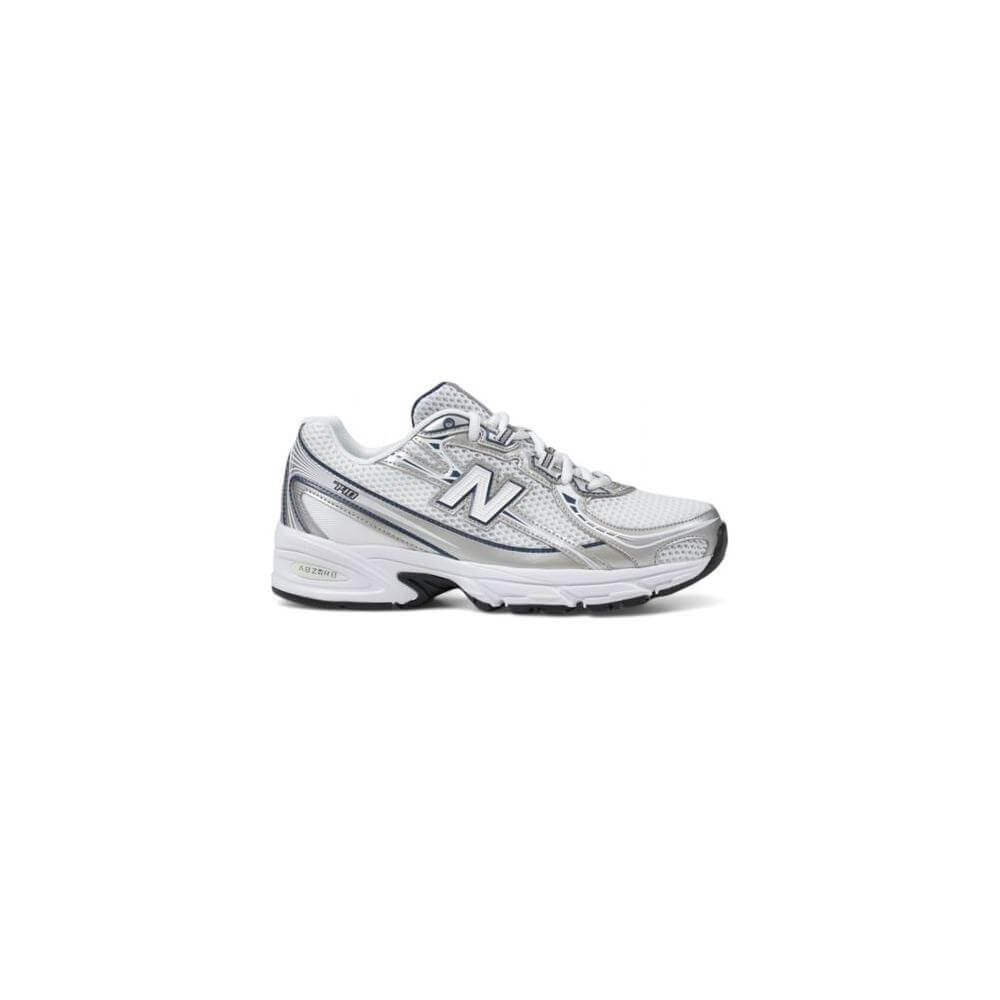 New Balance Blue Artificial Leather Sneaker New Balance Light Gray