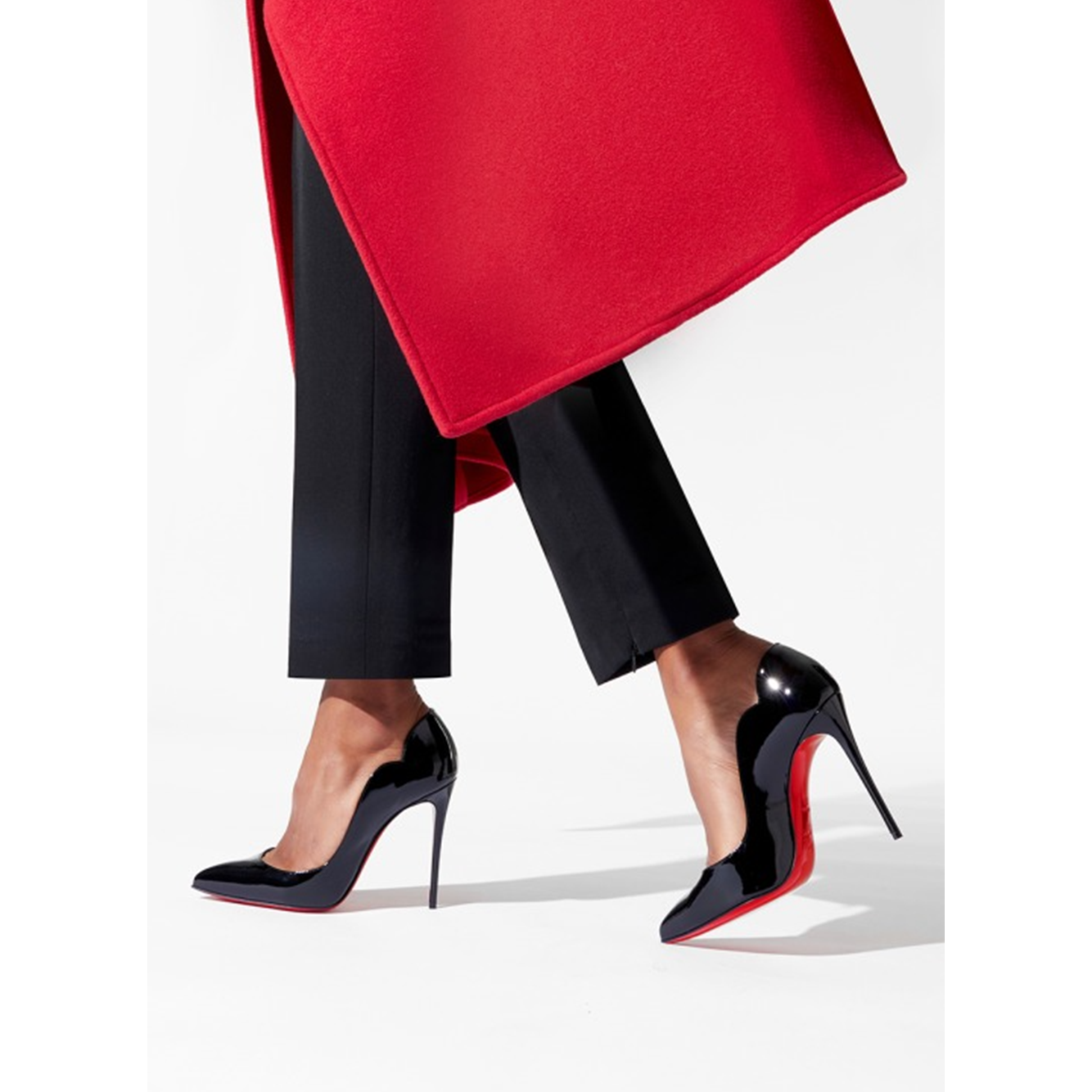 Christian Louboutin Black Patent Leather Hot Chick Pumps 100 Christian Louboutin Black