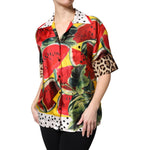Dolce & Gabbana Multicolor Watermelon Collared Shirt Top TSH90092-38