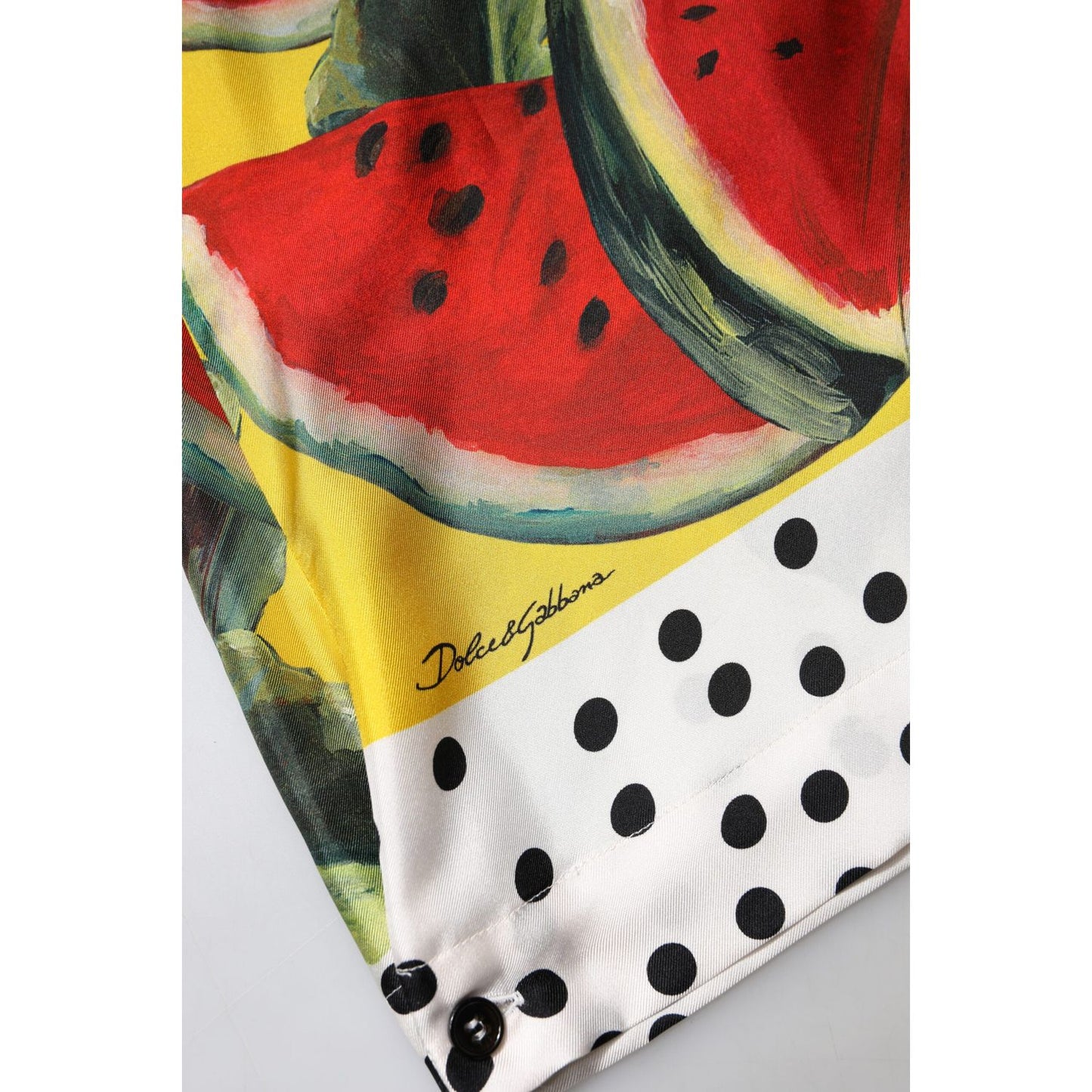 Dolce & Gabbana Multicolor Watermelon Collared Shirt Top TSH90092-38