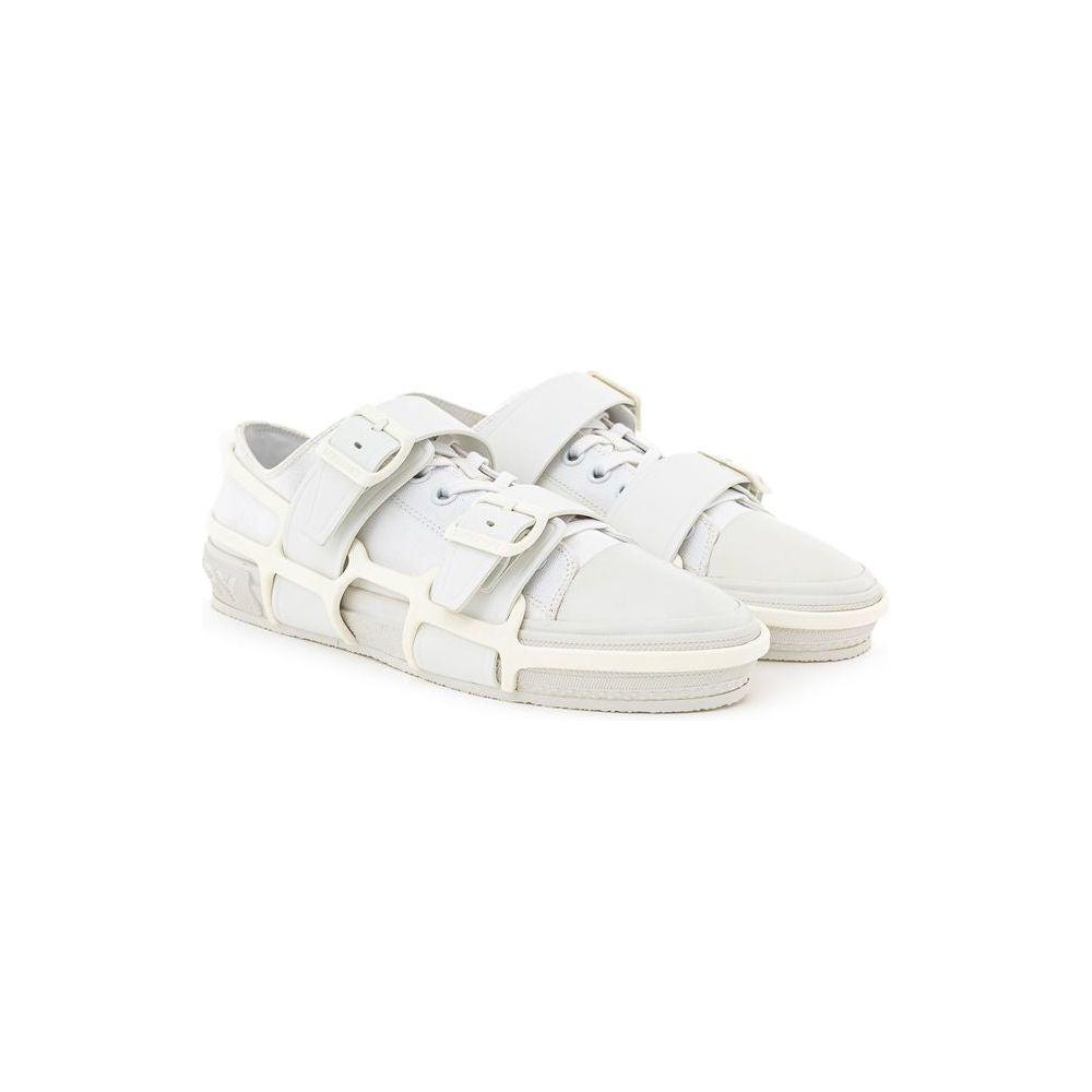 Burberry White Cotton Sneaker Burberry Beige