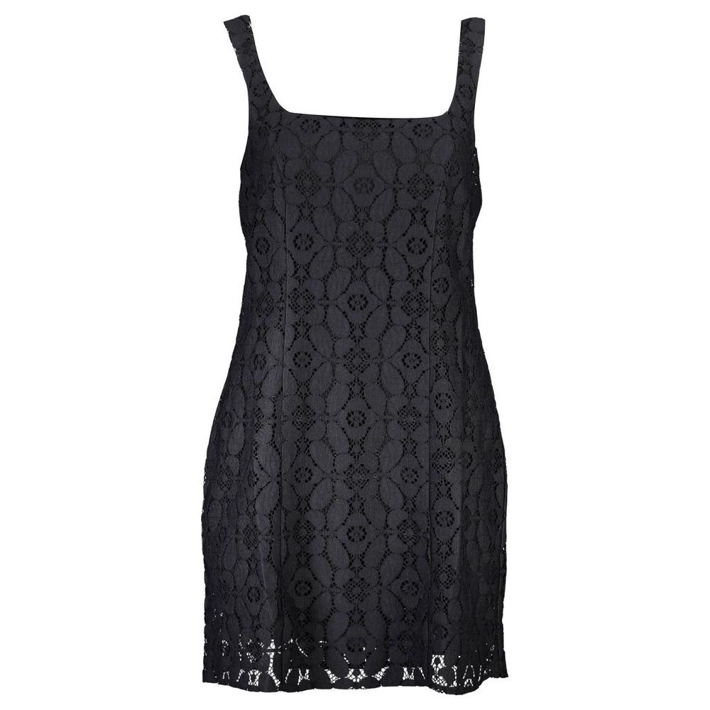 Desigual Black Polyester Women Dress Desigual Dark Slate Gray