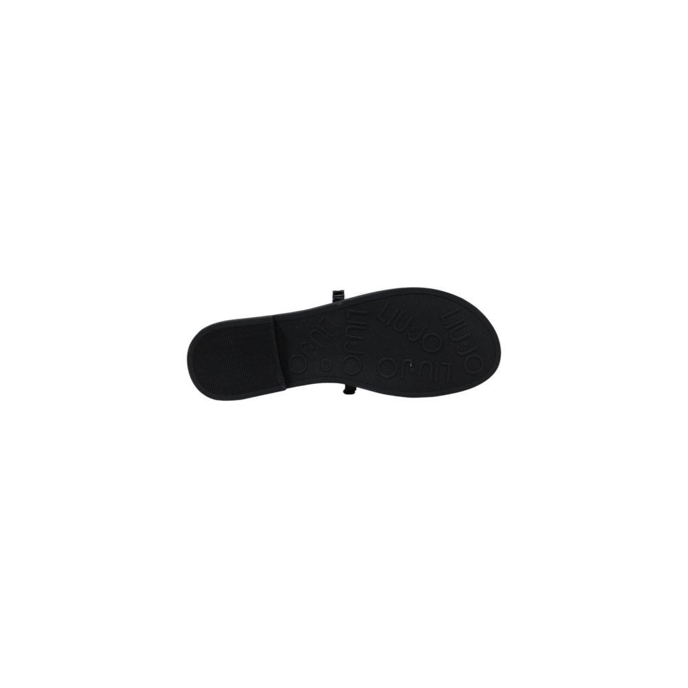 Liu Jo Black And White Polyethylene Sandal Liu Jo Black