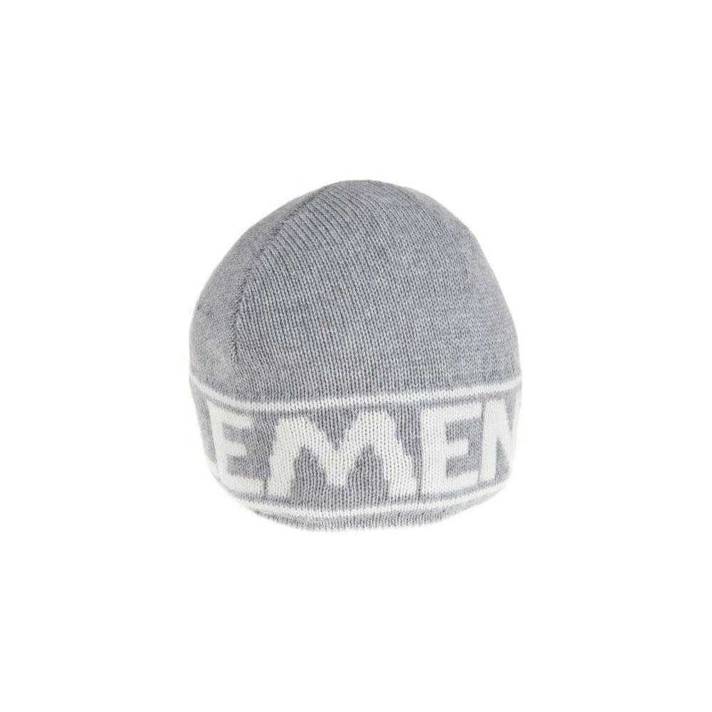 Gray wool hat with contrast logo by Zuelements.