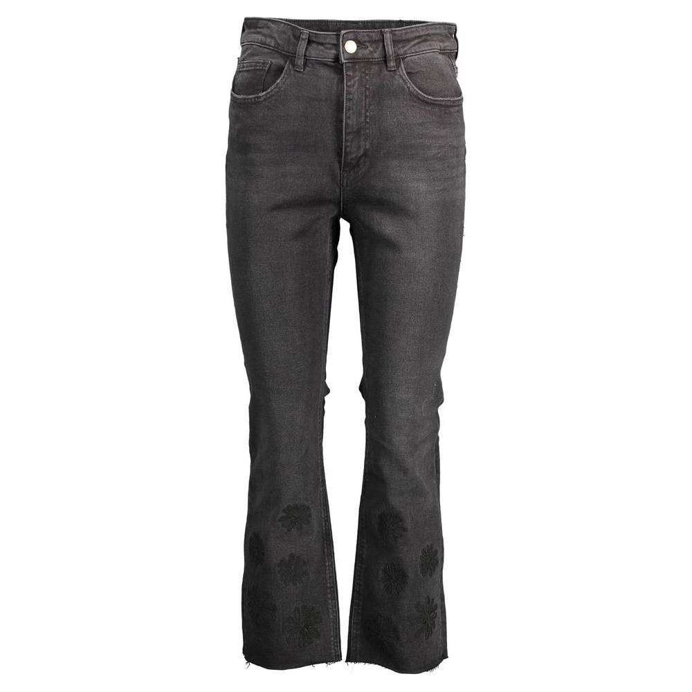 Desigual Black Cotton Women Jeans Desigual Dark Slate Gray